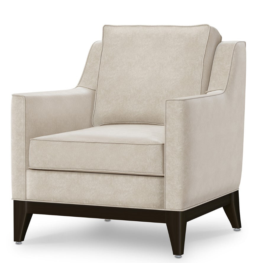 Barletta Lounge Chair with Piping without Nail Head