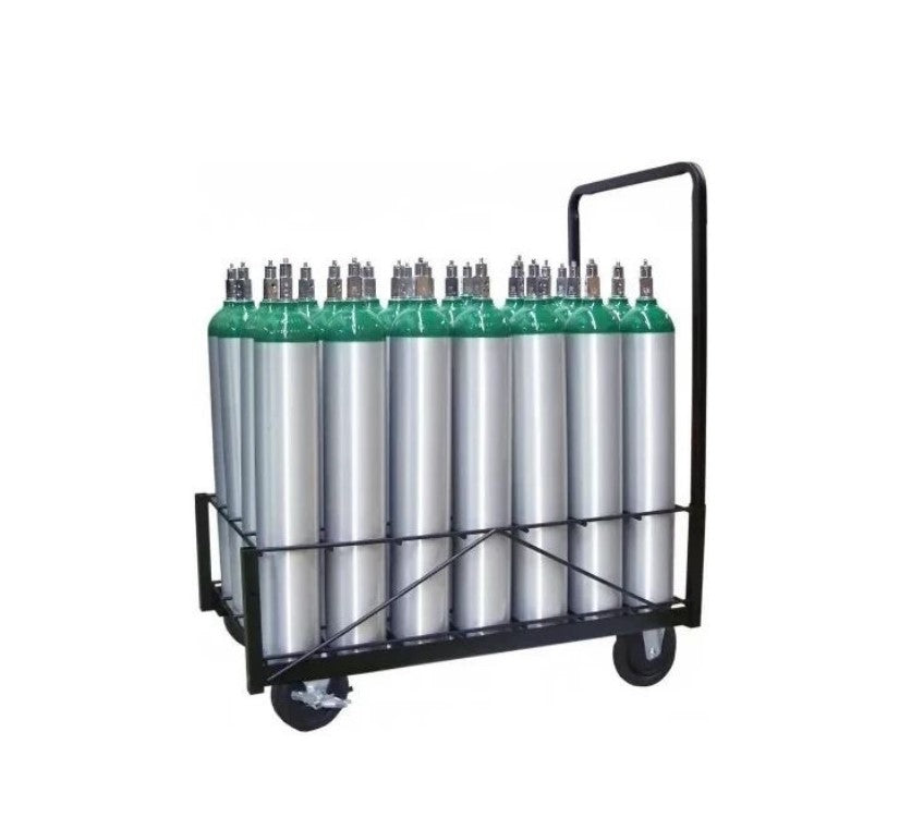 Responsive Respiratory 28 Cylinder D, E, M9 Warehouse Cart