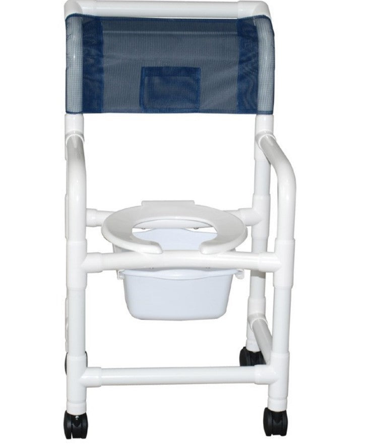 Superior Shower Chair with 3" Caster Square Pail