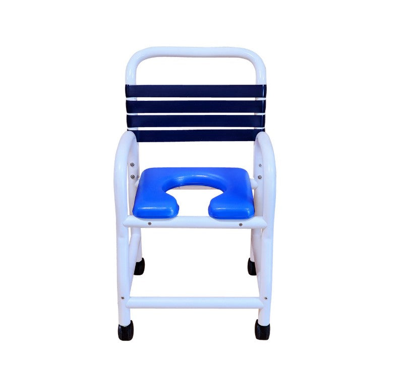 Deluxe New Era Patented Infection Control Shower Commode Chair without Commode Pail