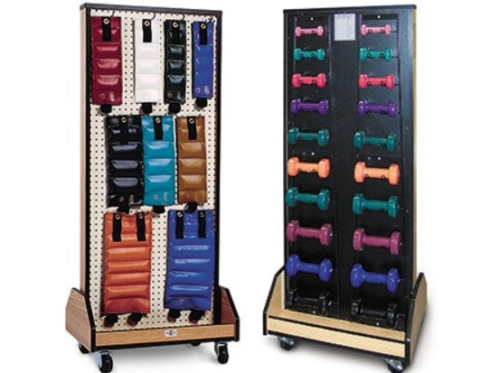 Weight and Dumbbell Combo Mobile Rack