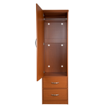 One Door with Two Drawer Wardrobe