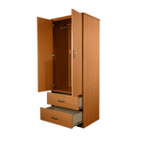 Two Door with Two Drawer Wardrobe