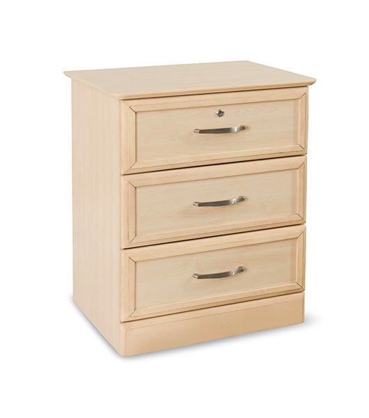 Hamilton Collection 3 Drawer Bedside Cabinet 24” X 16” X 30”