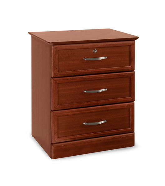 Hamilton Collection 3 Drawer Bedside Cabinet 24” X 16” X 30”