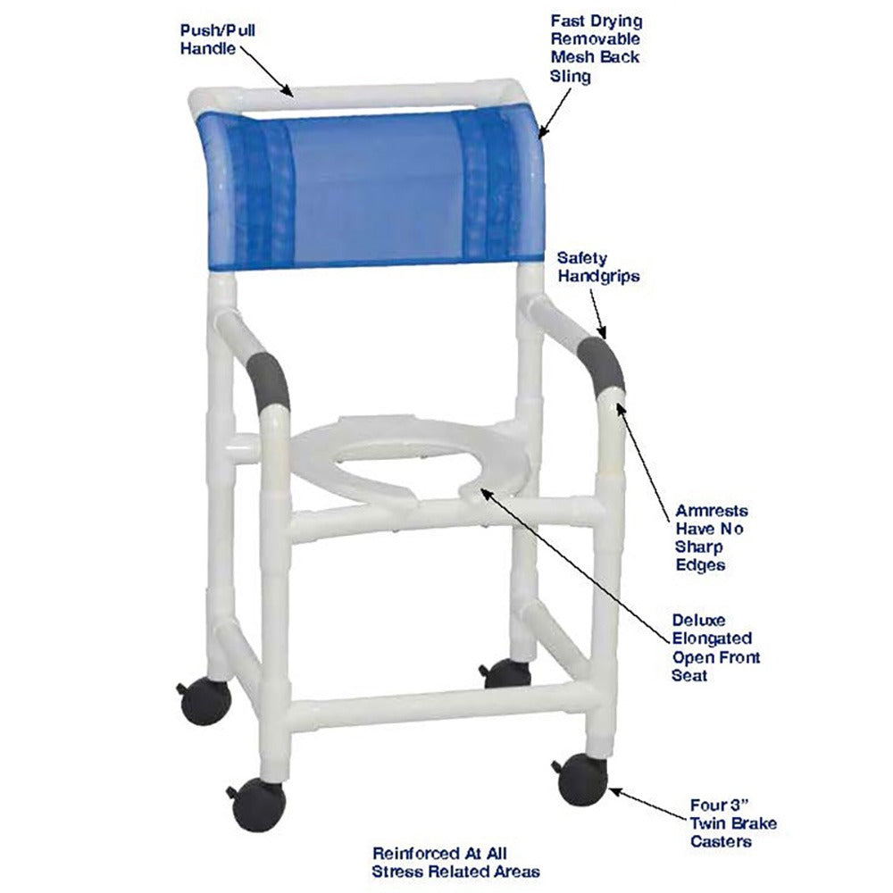 MJM Superior Shower Chair 18"