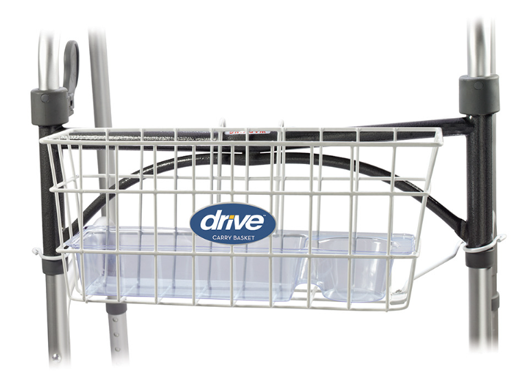 Drive Walker Basket with Plastic Cup Holder