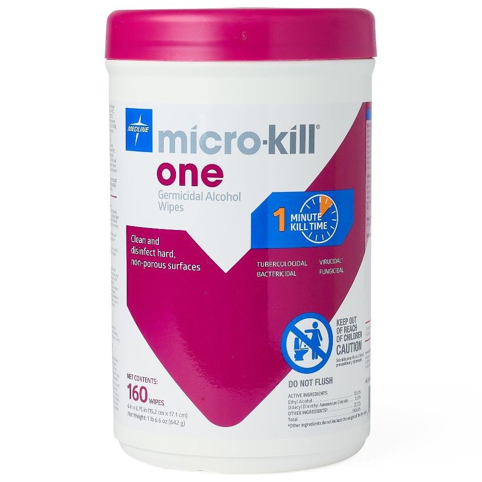 Micro Kill One Germicidal Alcohol Wipes