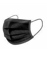 Disposable 3 Ply Face Mask, Black