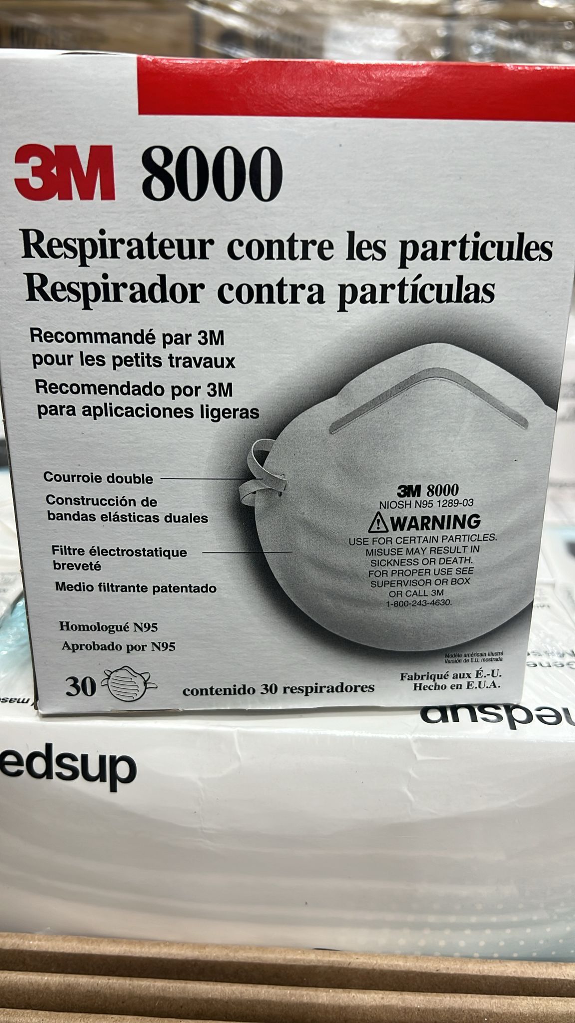 3M 8000 Series N95 Particle Respirator Mask