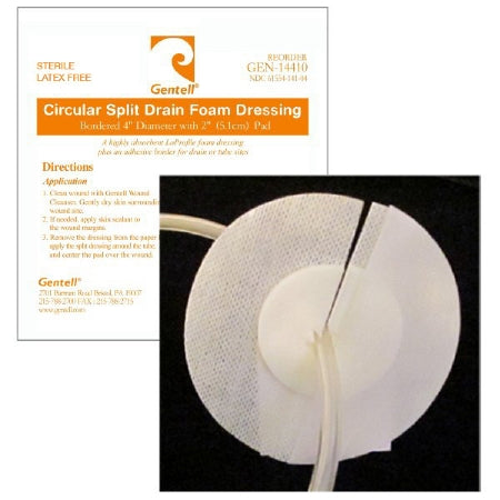 Circular Split Drain Foam Dressing