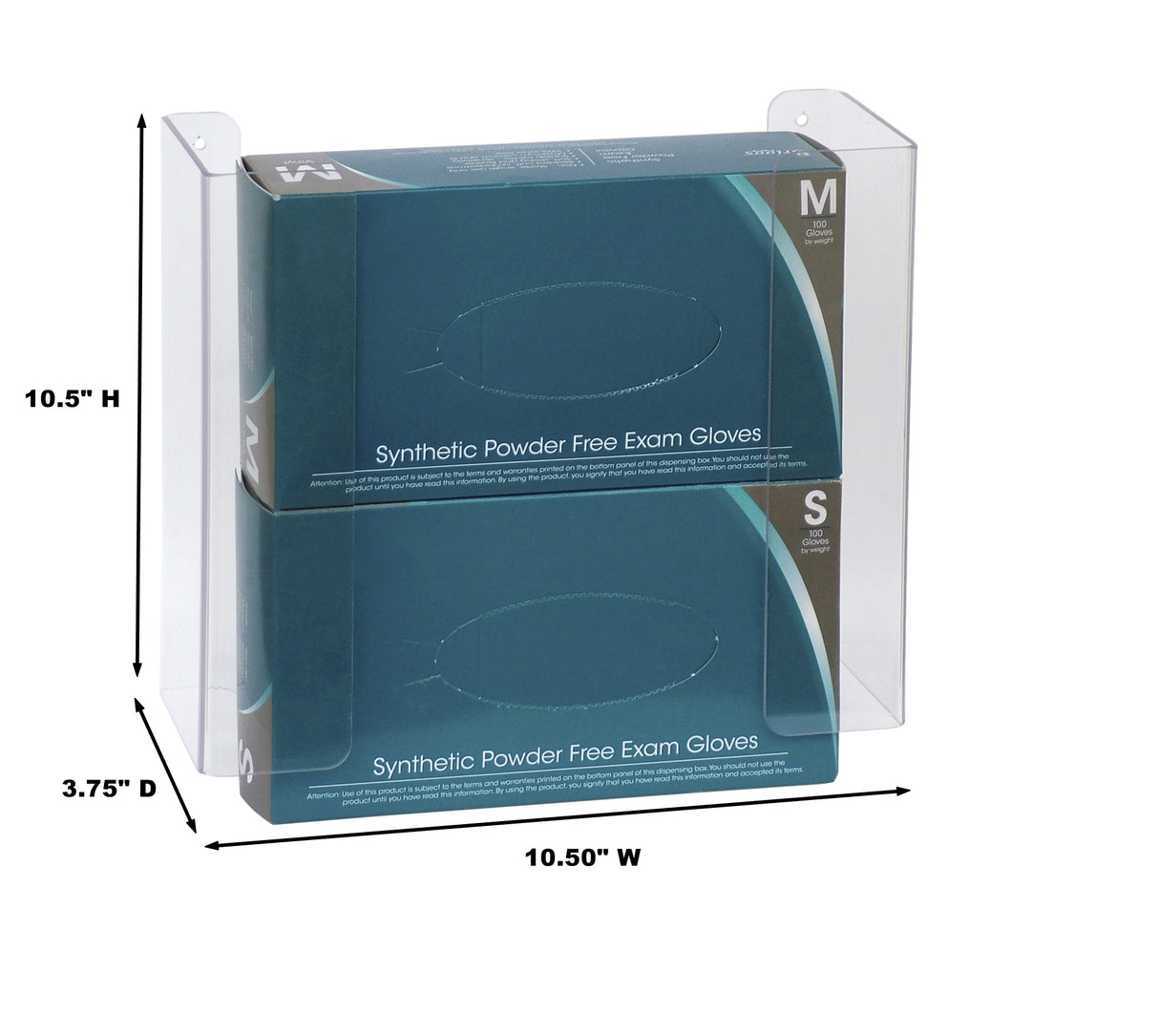 Double Clear Petga Glove Box Holder