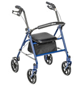 Drive Durable 4 Wheel Rollator with 7.5" Casters