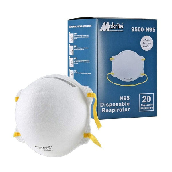 Makrite 9500 N95 Hard Shell Masks