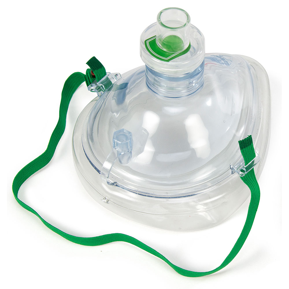 RKM-Mask with Valve CPR Adult Responder in Poly Bag