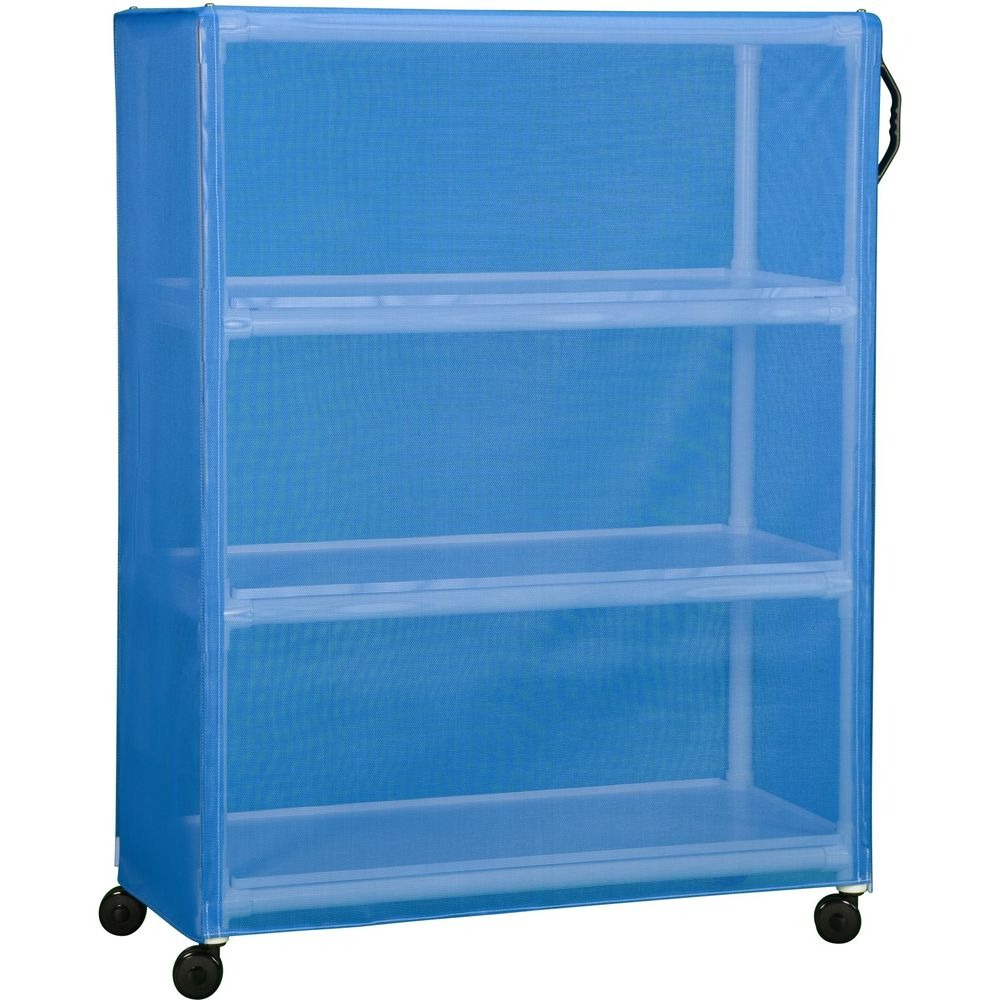 IPU Laundry Cart Cover for Large Managed Care Linen Cart, Blue