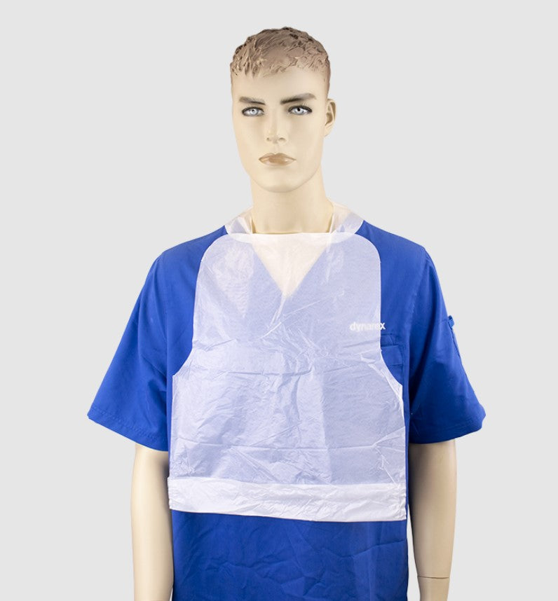 Polyethelene Bibs Crumb Catch 3" Pocket