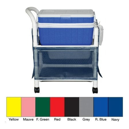MJM Hydration Cart with Pull Out Storage Shelf