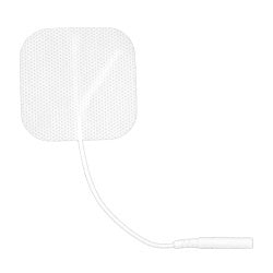Self Adhesive Square White Cloth Electrodes in Poly Bag 2" X 2"