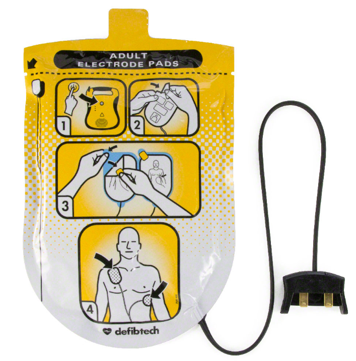 Defibtech Lifeline or Lifeline Auto AED Adult Defibrillation Electrode Pads