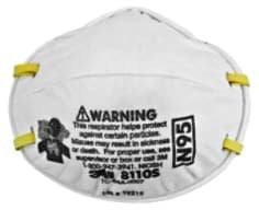 3M 8110S N95 Mask Particulate Respirator