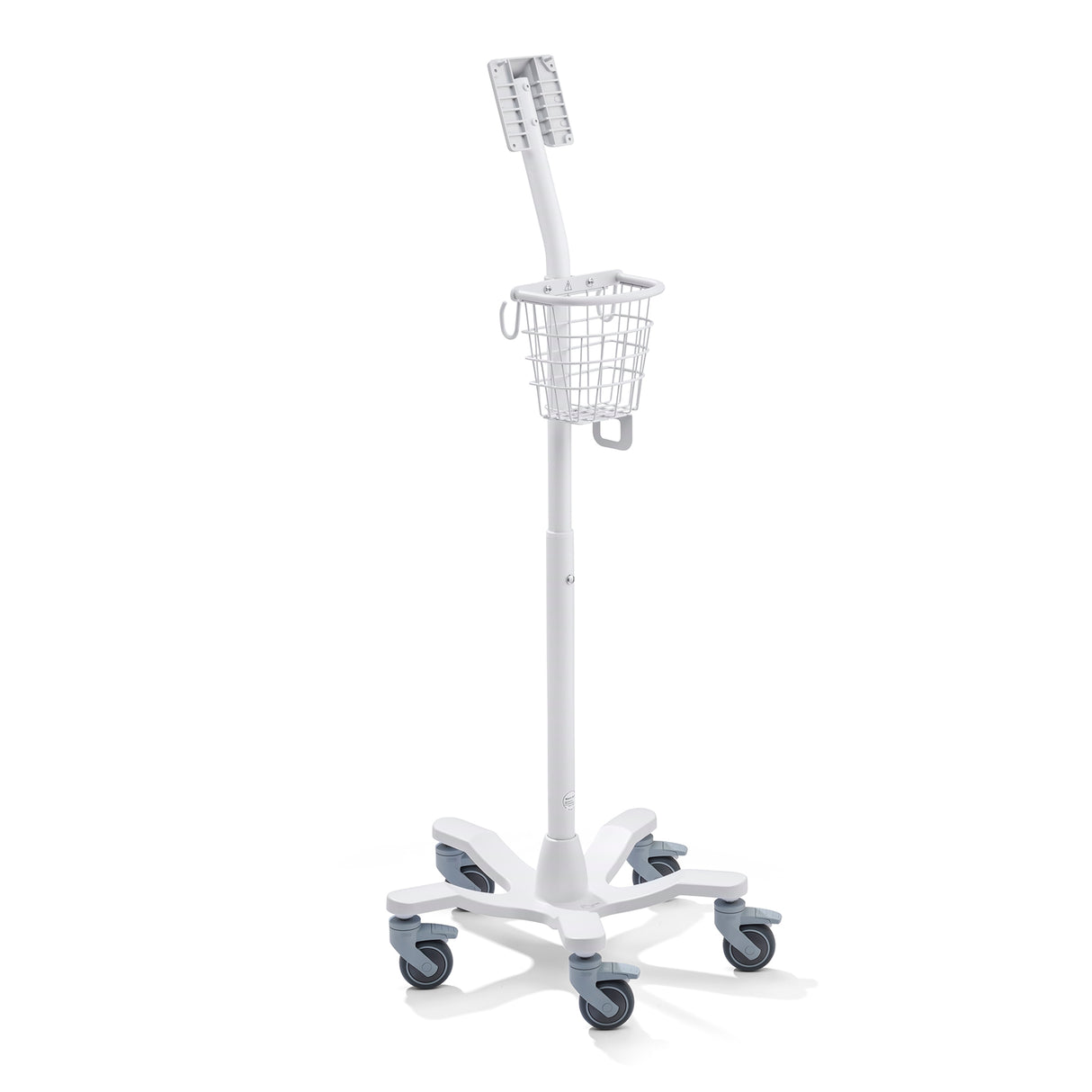Rolling Mobile Stand with Basket for Welch Allyn Spot 4400 Device