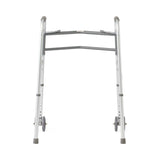 Bariatric Two Button Folding Walker Extra Wide with 5" Wheels