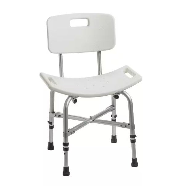 Deluxe Bariatric Shower Bath Bench with Back Knock Down