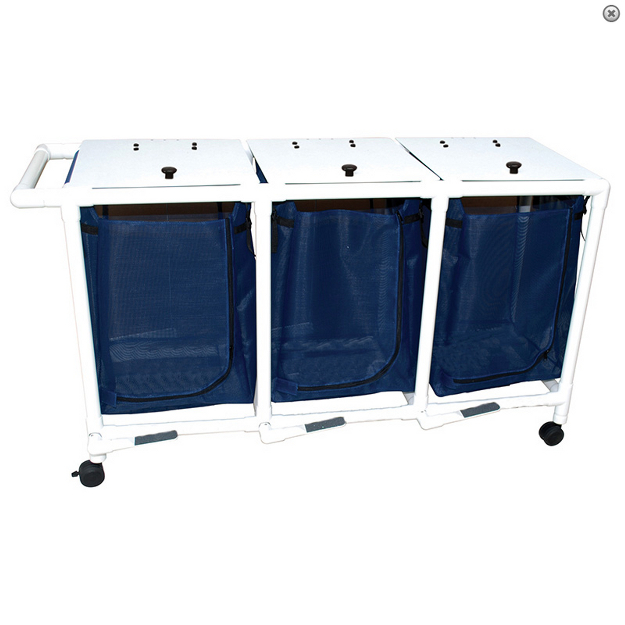 Triple Bag Hamper with Optional Foot Pedal