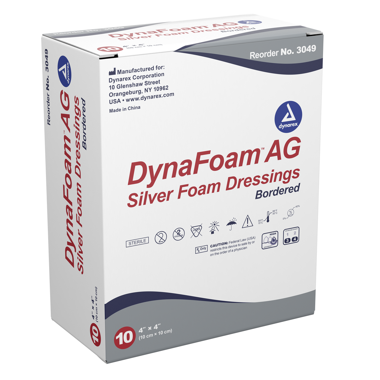 DynaFoam AG Bordered Silver Foam