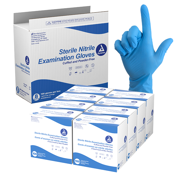 Nitrile Sterile Exam Gloves