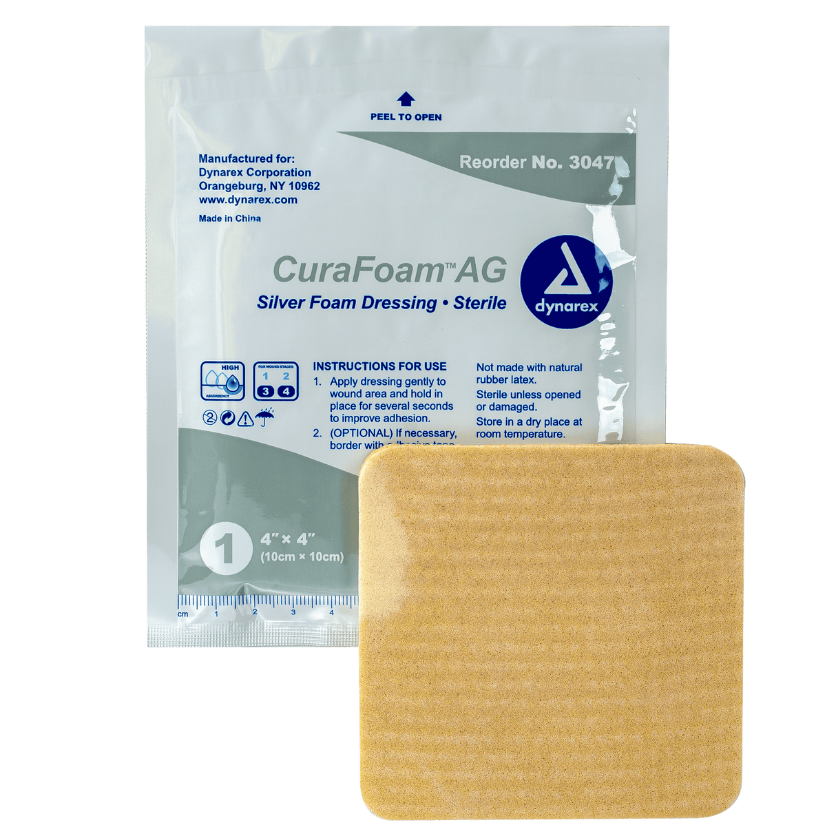 CuraFoam AG Silver Foam Dressing