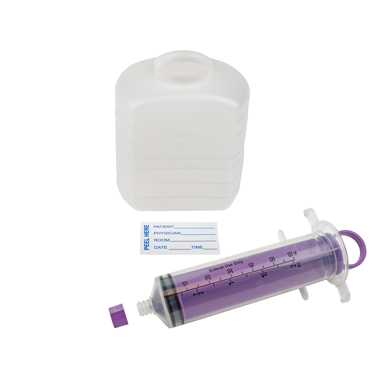 IV Pole Kit Enteral Feeding Syringe with Enfit connector 60cc