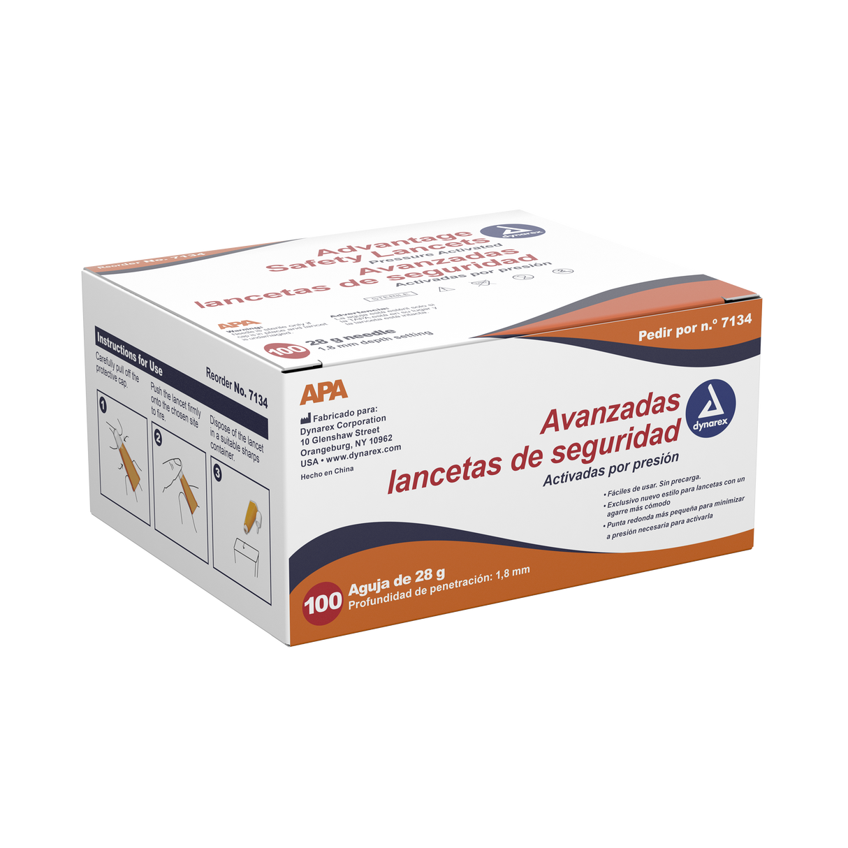 Advantage Pressure Activated Safety Lancets Sterile