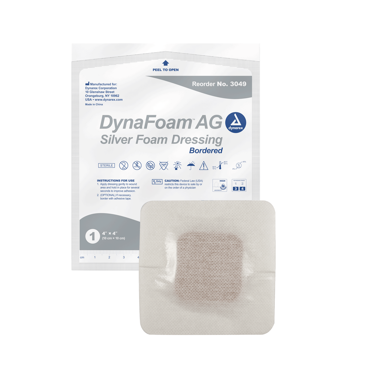 DynaFoam AG Bordered Silver Foam