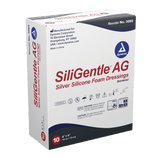 SiliGentle AG Silver Silicone Foam Dressing